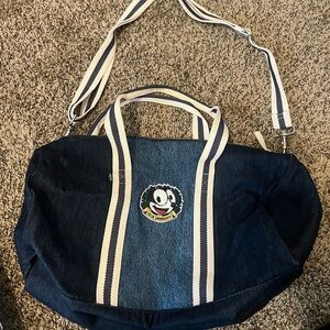 Levi’s Felix The Cat collab small denim duffel bag